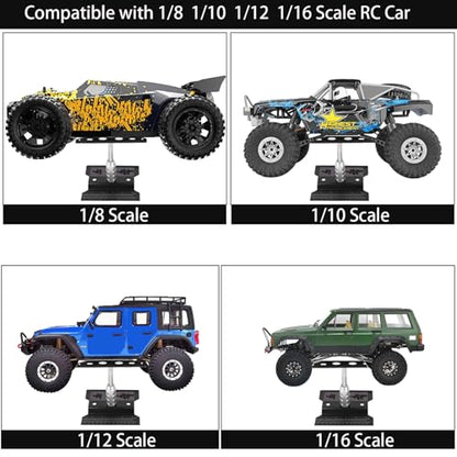 RC Car Repair Work Stand 652 PCS Screw Kit RC Repair Kit Universal RC Screw Set for Arrma Redcat Traxxas Axial HPI Losi 1/8 1/10 1/12 1/16 Scale RC Cars Trucks Crawler - style: Black RC Kit