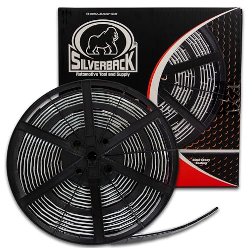 Silverback 1/2 oz Black Steel Tape Adhesive Wheel Weights with EZ Peel Tape. Designed for the Professional Tire Dealer. Cars, Trucks, SUV's. 10lb Roll Black .50 oz Tape Weight - color: 1 Roll 1/2 oz Black