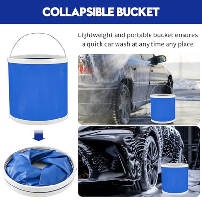 Qydipclin 29Pcs Car Detailing Kit, Car Detailing Brush Set, Car Wash Cleaning Kit, Car Detailing Brushes, Professional Car Care Kit for Interior Exterior Wheels, Blue - size: 29pcs