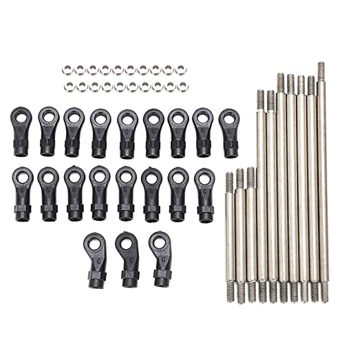 Yinhing RC Metal Link Tie Rod Pull Rod Set with End Balls for 313Mm Wheelbase 10 RC Car High Design for Improved Performance and Enhanced Control in Adventures
