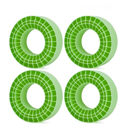 2.2 tire Inserts,4PCS 2.2" Tires Silicone Rubber Insert Foam Waterproof for 132-134mm (5.25" OD) 2.2" Tires (Green) - color: Green