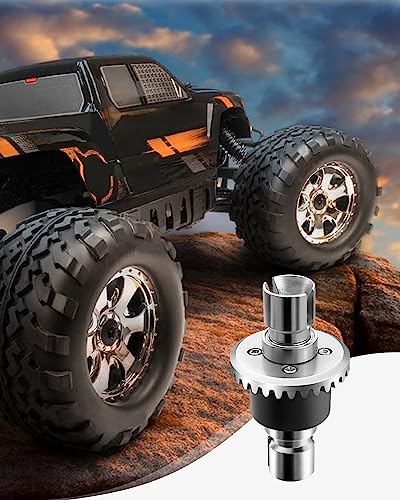 16420Y Upgrade Powder Metallurgy Differential Replacement Part for All 1:14 1:16 Scale RC Car for RC Vehicle Metal Differentials 1/14 1/16 Scale, Drive Gear Parts