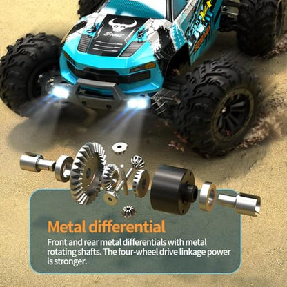 1/16 Fast RC Cars for Adults, Max 50mph Remote Control Drift Car with Carrying Bag, Brushless Motor Off Road 4WD High Speed Truck with 3 Batteries, Compatible 3S Battery - color: 50mph, 1/16, Sg116max