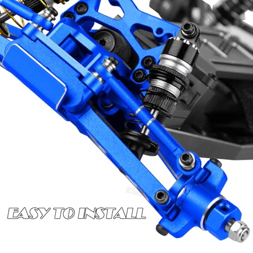 RC Upgrades Part for 1/24 Micro-B 2S 2WD,1/28 Micro-T 2S 2WD,Aluminum Suspension Arms/Caster Block/Steering Blocks/Rear Stub Axle Carriers/Suspension Mount,Navy Blue(LOS-1768,LOS-1761) - color: Navy Blue-(upgrades Part）