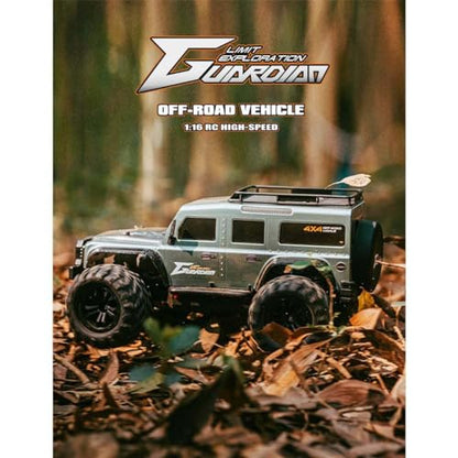 1:16 Scale RC Off-Road 4WD Truck, Full Proportional Control RTR Electric RC Truck with LED Headlights, Gear Differential, Large Tires, High-Clearance Suspension, for Hobbyists and RC Enthusiasts - color: Green