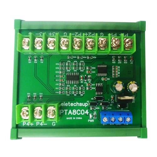 4ch DC 12V 24V -40~500 Celsius PT100 RTD RS485 Temperature Sensor Module Modbus RTU Platinum Thermal Resistance Collector (1PCS A 24V with Rail Box) - color: 1PCS A 24V with Rail Box