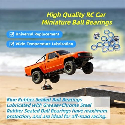 6704RS Bearing 10PCS 20x27x4 mm ABEC-7 Hobby Electric RC Car Truck 6704 RS 2RS Ball Bearings 6704-2RS Blue Sealed