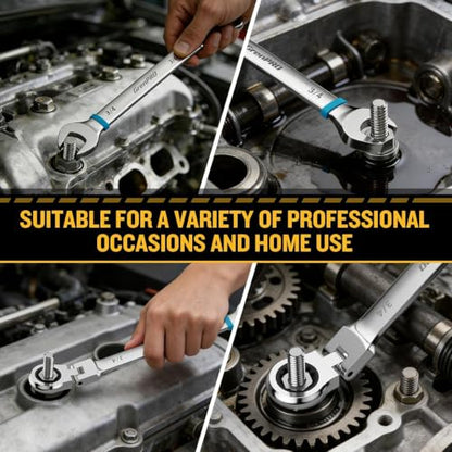 GRENPRO 23PC Flex Head Ratcheting Wrench Set SAE & Metric Mechanic Tools | 1/4"-3/4"&6-18MM Bolt Gauge, CR-V Steel 72-Tooth 180-Degree Flex Head 12Pt, Color Rings, Roll Pouch For Auto & Home Repair - style: 23PCS Flex Head Ratcheting Wrench Set Metric&SAE