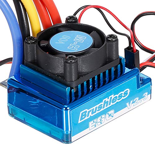 GoolRC 3650 3100KV 4P Sensorless Brushless Motor with 60A Brushless ESC?Electric Speed Controller? for 1/10 RC Car Truck