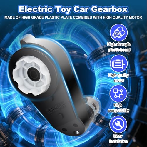 2Pcs 12V RS550 40000RPM Ride On Upgrade Motor Gearbox Powered Wheels Electric Motor High Speed Engine Jeep Upgrade Replacement Parts