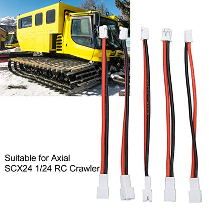 5Pcs 2P Male to Female Cable, Lipo Battery Adapter Cable Adapter for Axial SCX24 1/24 RC Crawler 36in, Extension Link Cable Soft Flexibility