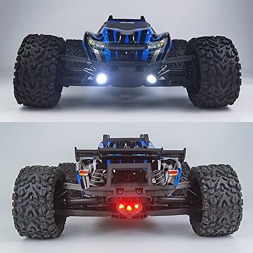 1/10 RC Car Led Light Kit Headlights Taillights Front/Rear Lamp Upgrades for TRX Rustler 4×4 VXL XL-5 Truck Car