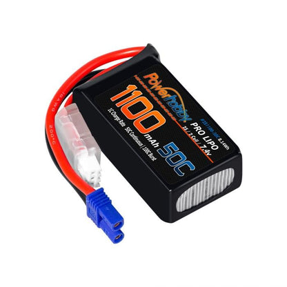 Powerhobby 2S 1100mAh 50C LiPo Battery w EC2 Plug FITS: Losi Mini-B Mini-T 2.0 JRX2