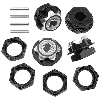 RC Car Tool 17mm Hex Adapter Wheel Wrench w/ 4mm 5mm 5.5mm 7mm Hex 17mm Wheel Hex Cover Lock Hubs Adapter Compatible with Traxxas Arrma HSP Redcat Tamiya ECX HPI 1/8 1/10 1/12 Car (Blue)