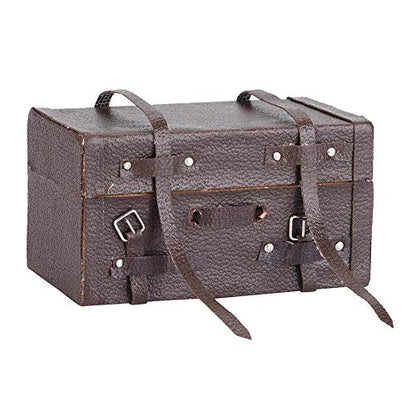RC Luggage Box, Wood 1/10 Scale RC Climbing Truck Model Luggage Carry Case Bag for RC 4WD D90 D110