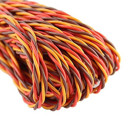 Servo Cable 3p line 32 feet for Futaba JR Hitec RC Twisted servo Hobby Model Aircraft Wiring 30 Coresx0.08