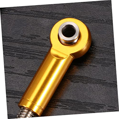 6pcs Adjustable Turnbuckle Rod Linkage for Rc Hsp Racing Trucks and Buggies Aluminum Upgrade Parts Yellow - color: Yellow