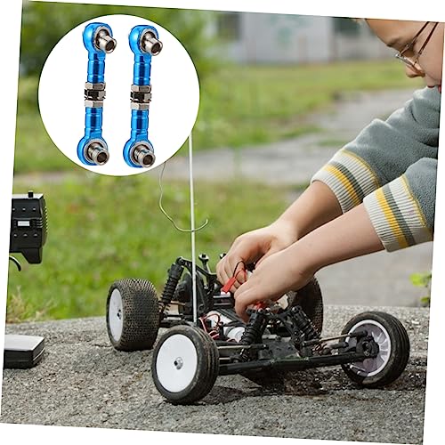 Homoyoyo 2pcs Adjustable Steering Tie Rods for Rc Cars Trucks Pull Rod Linkage Compatible Models High-Performance Link for Enhanced Steering Control
