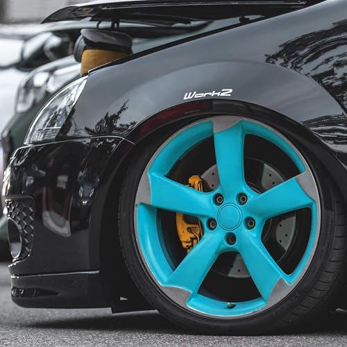 ERA Paints Blue Wheel Paint With Omni-Curing Catalyst Technology - 2K Aerosol Glossy Finish With High Temp Resistance And Extreme Durability Against Color Fade And Chemicals Like Brake Fluid - color: Blue 2K Spray Paint Only