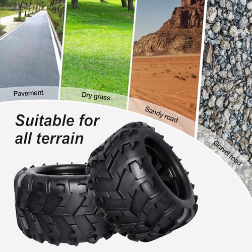 HobbyPark 3.2 17mm Hex RC Monster Truck Wheels and Tires Set for 1/8 Scale Arrma Kraton 6s Notorious Traxxas Maxx Tmaxx E-Revo 2.0 3.3 HPI Savage