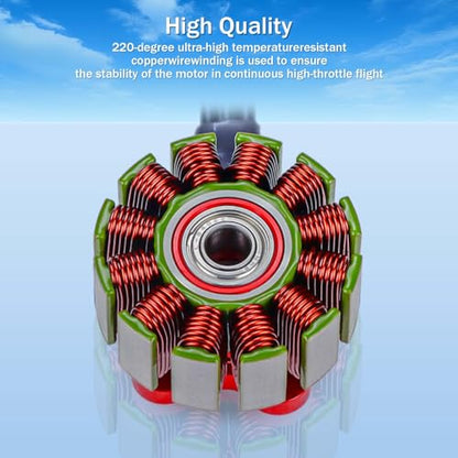 Surpass Hobby S2207 Brushless Motor 2550KV 4S Drone Motor fit for 5-6inch Propellers RC Models FPV Racing Drone Quadcopte(4Pack) - size: 2550kv, style: S2207-4pcs