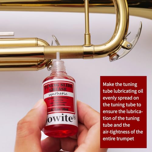 Premium Trumpet Valve Oil & Tuning Slide Grease Combo – 30ml Synthetic Lubricant Set for Brass Instruments, Smooth Fast Valve Action & Easy Maintenance