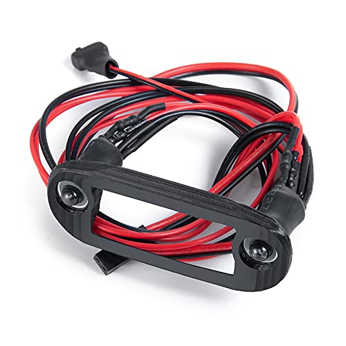 RC-Hub Front Light Lamp LED Headlight Set for 1/24 Axial SCX24 AXI90081 AXI00002 RC Crawler (Red+White) - color: Red / White