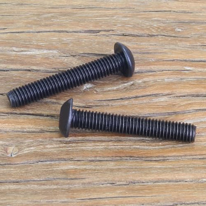 55 Pieces M5 x 30mm Button Head Socket Cap Screws, Thread Pitch 0.8mm, Sutemribor M5 Black Screws, 10.9 Grade Alloy Steel, Black Oxide Finish, Fully Threaded - size: M5 x 30mm, style: Button Head