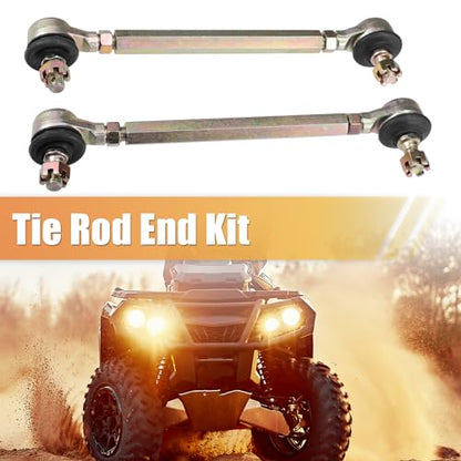 ACROPIX 14cm 5.51" Steering Tie Rod End Tie Rod Link Fit for 50cc 70cc 90cc 110cc 125cc 150cc ATV Quad Four Wheeler with Ball Joint Accessories - Pack of 2 - size: 140mm