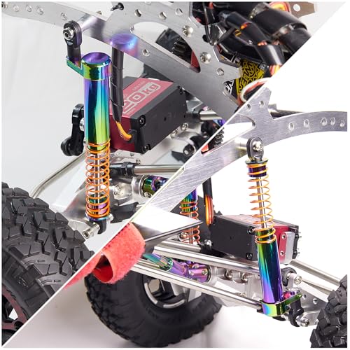 1/10 RC Shock Oil Dampers kit with Offset Cap for 1/10 SCX10 TRX4 Capra Axial Tamiya LCG Cheater Rigs VS4-10 D90 90046 RC Crawler Car (115mm) - size: 115mm