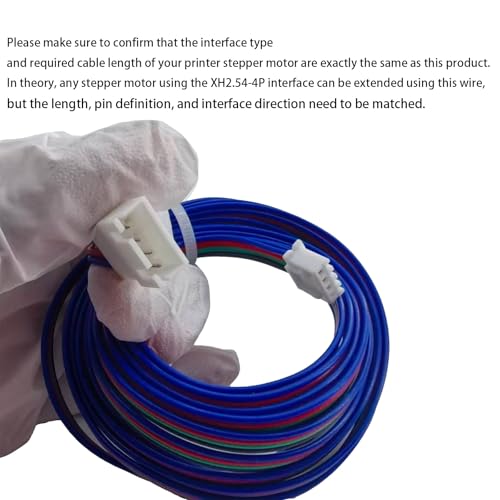 2Pcs 3D Printer Stepper Motor Extension Cables XH2.54 4Pin 2M(78.7Inch), Female to Male NEMA 17 Motor Wires Compatible with Voron 2.4, 3D Printing DIY Parts, - style: 2Pcs Voron 2.4 Stepper Motor Extension Cables 2M (78.7inch)