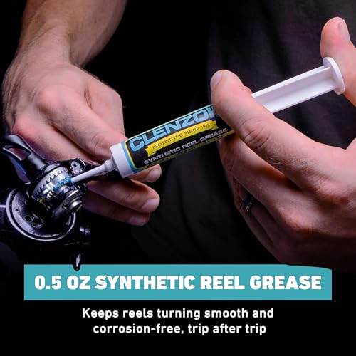 Clenzoil 100% Synthetic Reel Grease Syringe - All Fishing Reels, 0.5 oz - size: 1 Pack