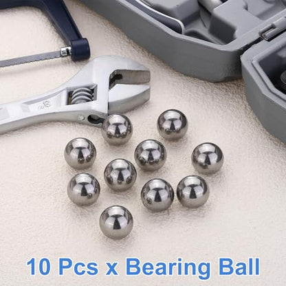 uxcell 10Pcs 19mm Bearing Balls, Solid Carbon Steel G1000 Precision Balls for Bearings Bicycles Casters Automotive Part and DIY (Mirror Polished) - size: 19mm