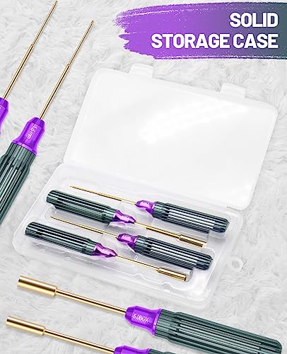 OGRC Hex Screw Driver Set 0.05inch 1.5mm Hex Driver 4mm 5mm RC Hex Nut Driver Hexagon Allen Screwdriver Wrench RC Tool Kit for SCX24/TRX4M 1/18 1/24 RC Model RC Helicopter Drone Boat Car - 4PCS