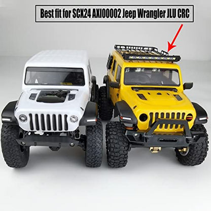 1/24th RC Roof Rack Luggage Carrier with 8LED Light Bar for Axial SCX24 AXI00002 JLU CRC 1:24 RC Crawler Car