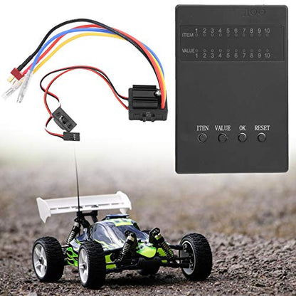 Brushed ESC, Convenient 1/10 ESC Program Card Easy to Installation Waterproof for Car Model(Default)