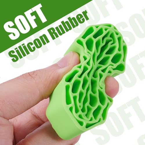 INJORA Silicone Rubber Inserts for 68-72mm 1.3" Tires, 4pcs (Green) - color: Green