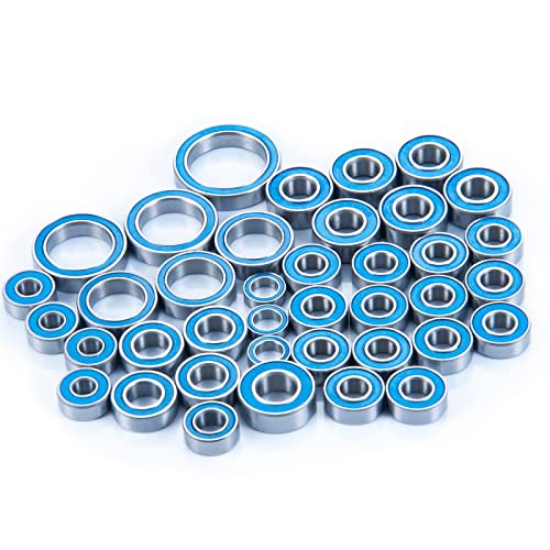 MORLORDY 39Pcs RC Wheel Hub Axle Sealed Ball Bearing Set for 1/10 TRX4 2021 | and Bronco 1/10 RC Crawler Car Upgrades Parts Accessories, Alloy Steel