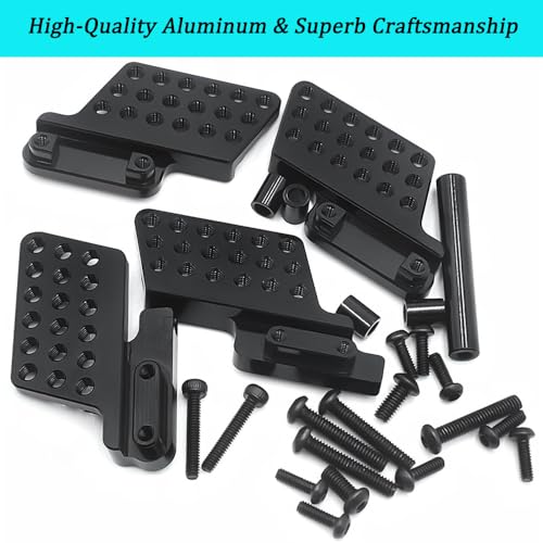 MORLORDY 4Pcs RC Front Rear Shock Mount Adjustable Height Shock Damper Holder Towers Bracket for TRX4M Bronco Defender 1/18 RC Crawler Car