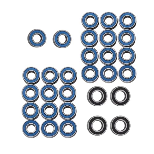 Compatible with Tamiya for King for Hauler 1/14 Rc Car Truck Trailer Semi Upgrade Parts 30Pcs Sealed Bearing Kit RC Parts