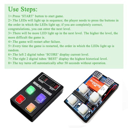 Soldering Practice Kit Memory Training Kit Electronic DIY Kits Soldering Projects Electronic Solder Kits for Adult