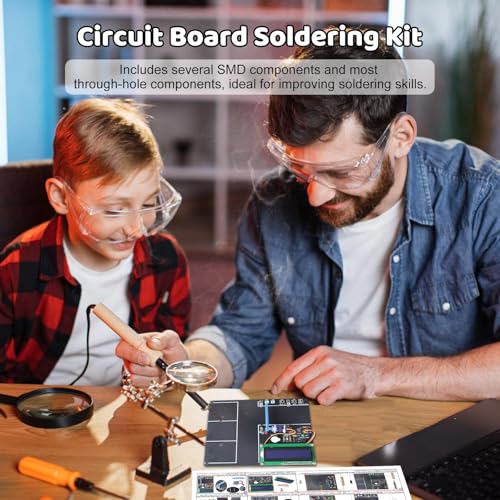 MIOYOOW DIY Smart Parking System Soldering Kit for Teens & Students | with Sensor Control, Automatic Gates & Parking Display, STEM Soldering Practice Kit, Electronics Project for Home & School