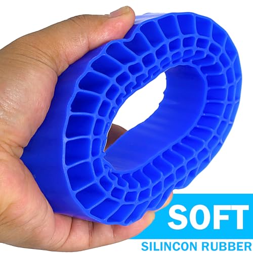 REDSPIDER Silicone Rubber 1.9 tire Inserts，Light Weight Waterproof Soft and Highly Elastic Inner Filler，for 1/10 RC Crawler Car 1.9 Crawler Tires Upgrade. (Blue) - color: Blue