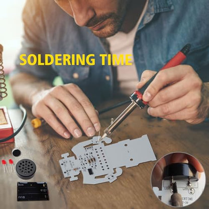 Soldering Robot Recording and Voice Changing DIY Kit Electronic Soldering Project Practice Kit Cool Sound Effects Fun STEM Kit for Family and Friends