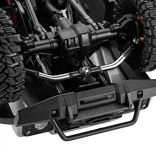 INJORA Stainless Steel Steering Link for TRX4M Defender Bronco Upgrade - size: Steering Link