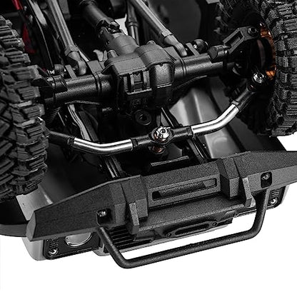 INJORA Stainless Steel Steering Link for TRX4M Defender Bronco Upgrade - size: Steering Link