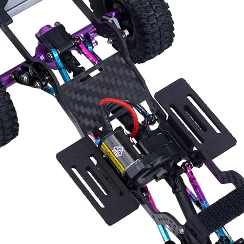 Carbon Fiber LCG Chassis Kit Frame Rail for Axial SCX24 Chevrolet C10 JLU Bronco Base Camp 1/24 RC Crawler Car