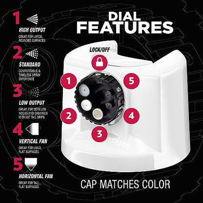 Rust-Oleum 2X Automotive Enamel 5-in-1 Spray Paint, Gloss White | Fast Dry, Adjustable Custom Spray Dial, Multi Surface (Metal, Wood, Plastic and More), Any Angle, Ultimate Coverage - color: Gloss White, size: 12 Ounce (Pack of 1)