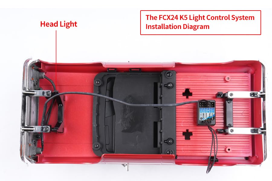 Light Control System Set for Ctrl Frk Brushless System for FMS FCX24 K5 and Power Wagon - color: Light Control for K5