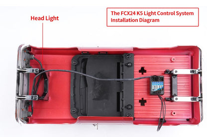 Light Control System Set for Ctrl Frk Brushless System for FMS FCX24 K5 and Power Wagon - color: Light Control for K5